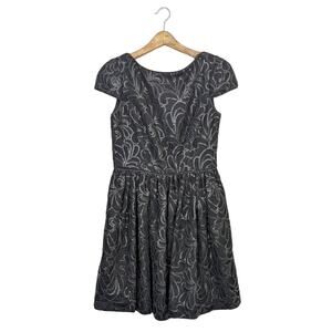 NWT Jill Stuart Onyx Sequin Cap Sleeve Cocktail Dress